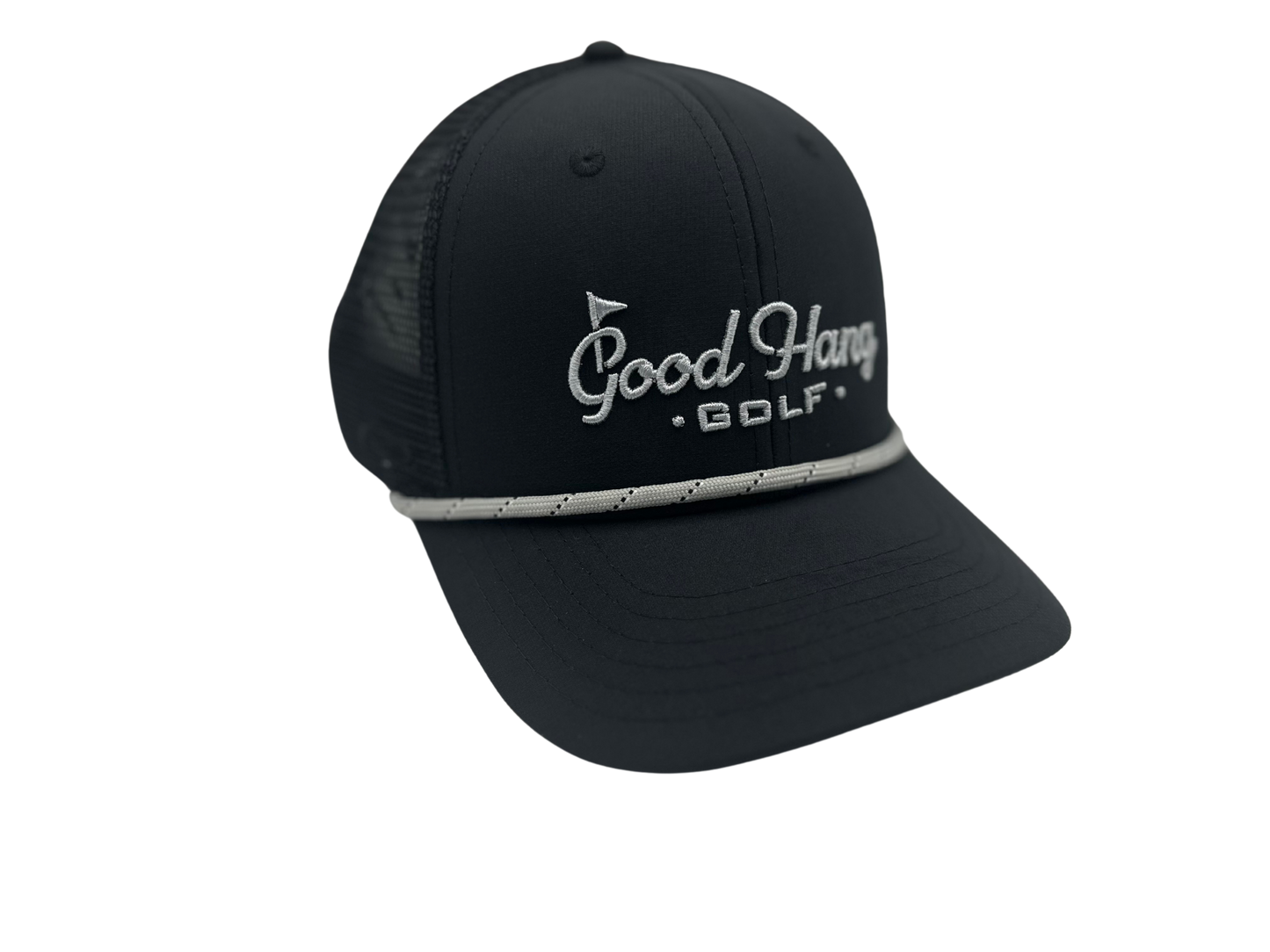 Trucker Hat Black with Rope